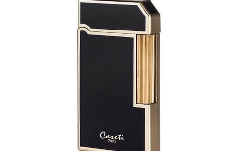 Zigarrenfeuerzeug Caseti Rom - schwarz/gold