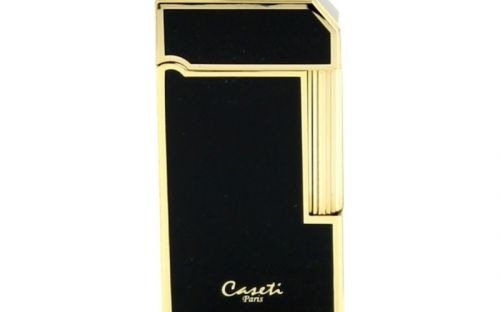 Zigarrenfeuerzeug Caseti Rom - schwarz/gold