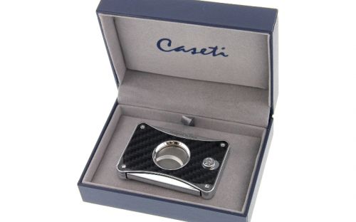 Zigarrenabschneider Caseti Carbon/Silber