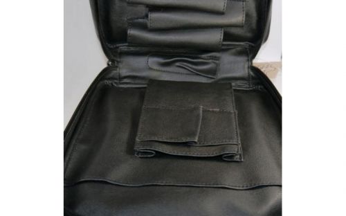 Pfeifentasche aus Leder für 7 Pfeifen - schwarz (22,5x21,5x6,5cm)