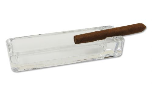 Kristallglas Zigarren Ascher für 1 Zigarre (20x6cm)