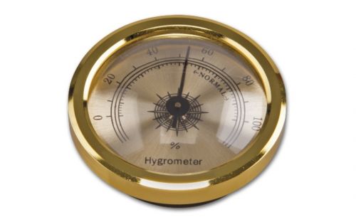 Hygrometer - 45/30mm, goldfarbe