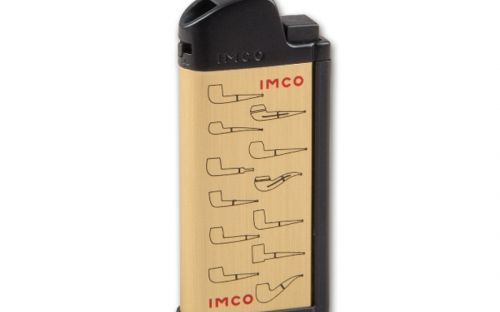 IMCO Pfeifenfeuerzeug mit Pfeifenmotive - Gold