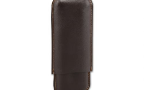 Zigarrenetui 2er Robusto - dunkelbraun (17x7,5cm)