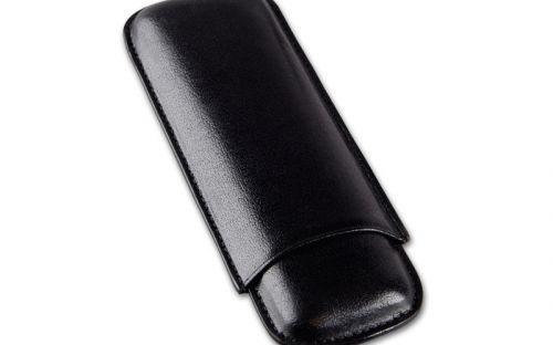Zigarrenetui 2er - schwarz (20x7,5cm)
