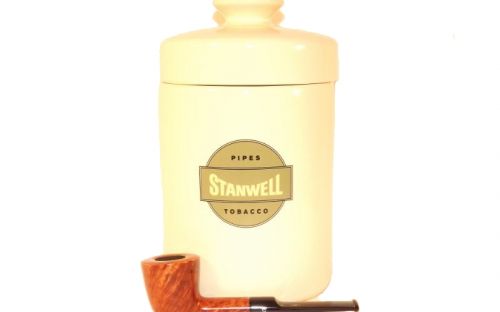 Stanwell Pfeife Light Polish + Tobacco Jar