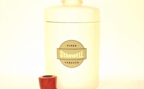 Stanwell Pfeife Melange Brown Polish + Tobacco Jar