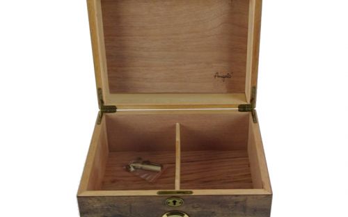 Humidor - Braun Antik, spanischer Zeder, für 50 Zigarren