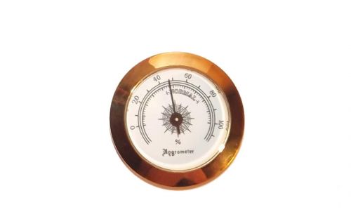 Hygrometer - 50/37 mm, goldfarbe