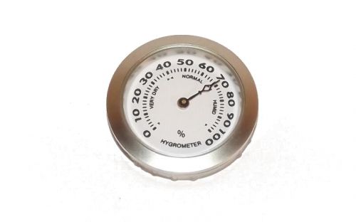 Hygrometer - 37/35 mm, silberfarbe