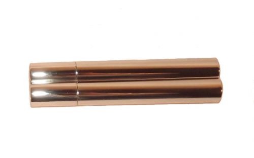 Zigarrenetui 2er - Chrom (18cm)