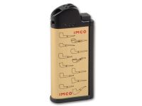 IMCO Pfeifenfeuerzeug mit Pfeifenmotive - Gold